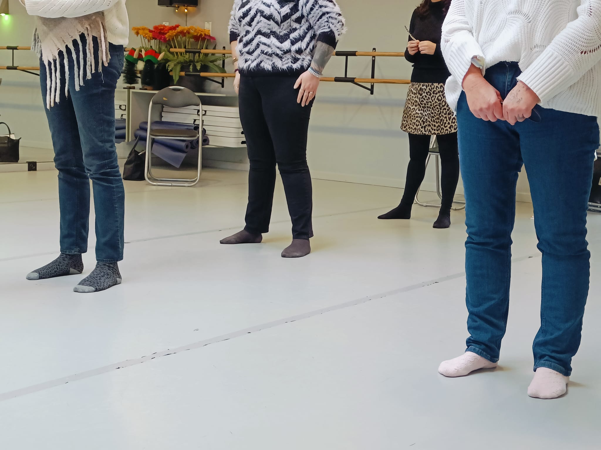 Deelnemers tijdens opstellingen therapie bij Folivora